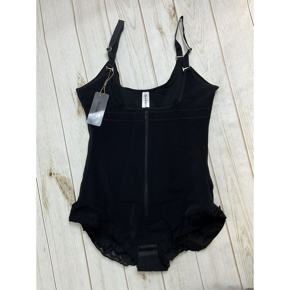 NWT SHAPERX Underbust Waist Trainer‎ Body Shaper BodySuit Sz 2XL Black